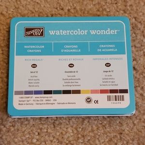 Stampin up watercolor crayons barely used